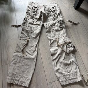 Vintage Seduction Low Rise Baggy Cargo Pants